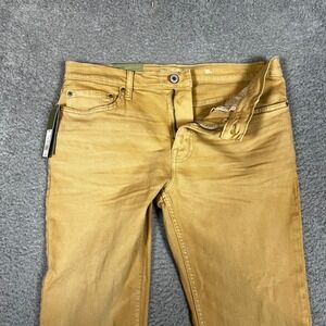 Goodfellow Jeans Mens 34x32 Tan Slim Fit Casual Formal Office Straight NEW